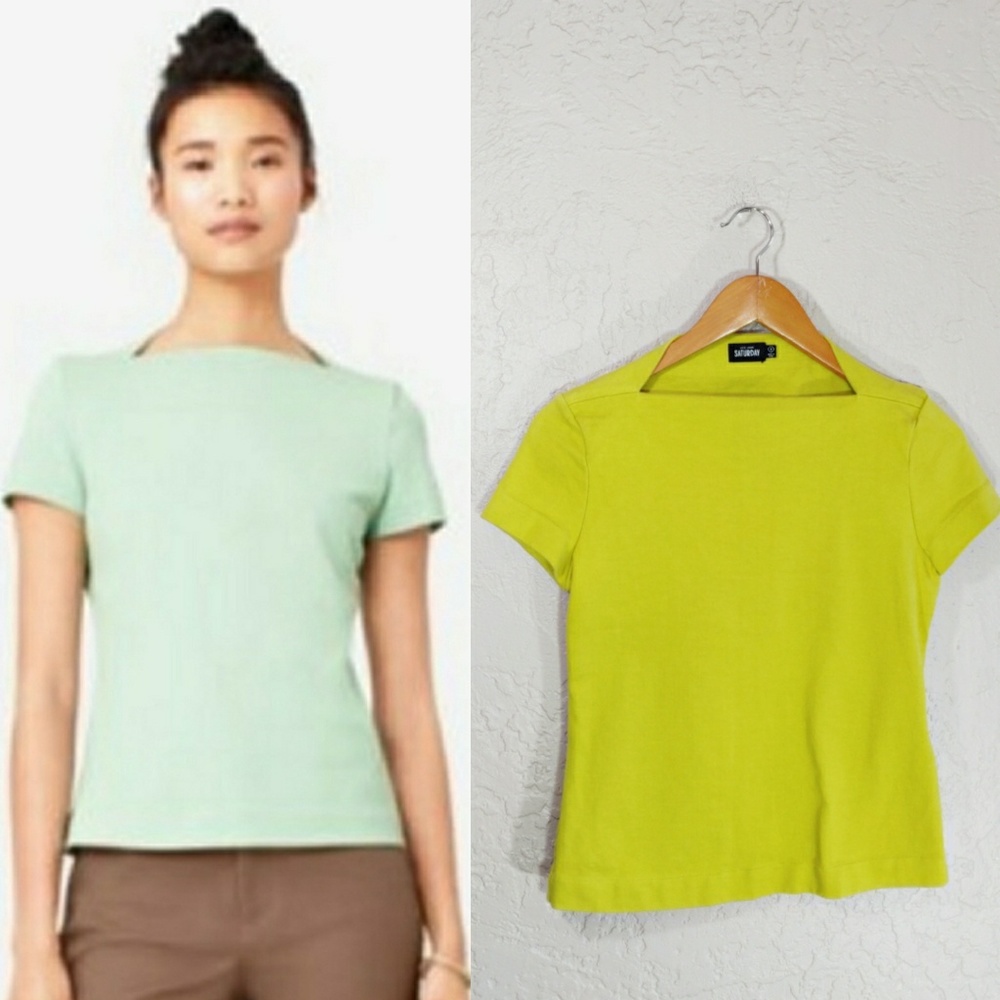 2 FOR $10 - Kate Spade Saturday Slit Neck Shirt